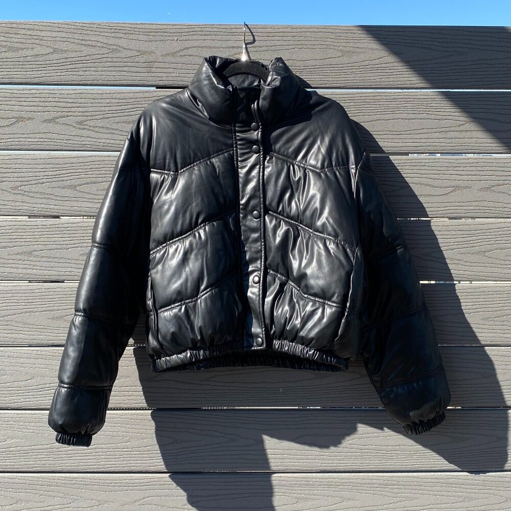 Zara Faux Leather Jacket Outerwear